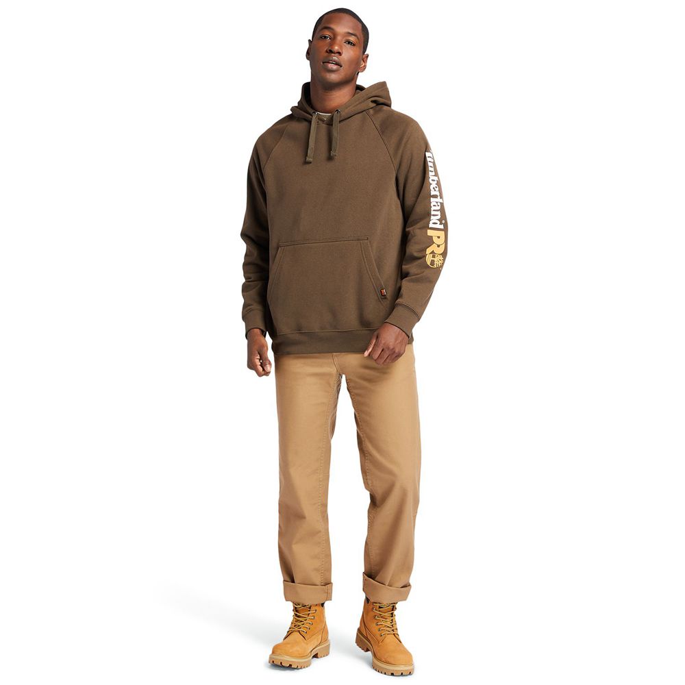 Sudadera Timberland Hombre Pro® Hood Honcho Sport Hoodie Marrones Oscuro - Chile LMS-507689